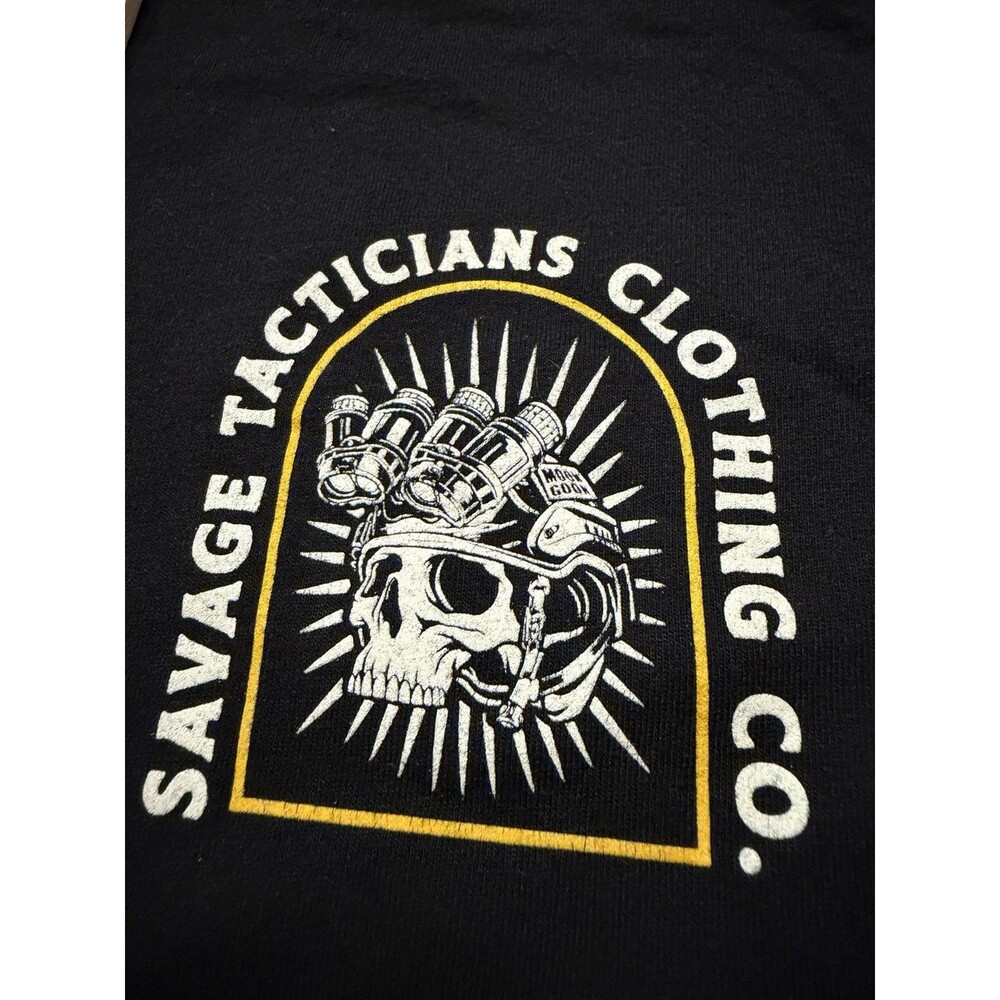 Savage Tacticians Shirt Mens Large Black Savtac Angel Military T-Shirt Tactical - Picture 4 of 6